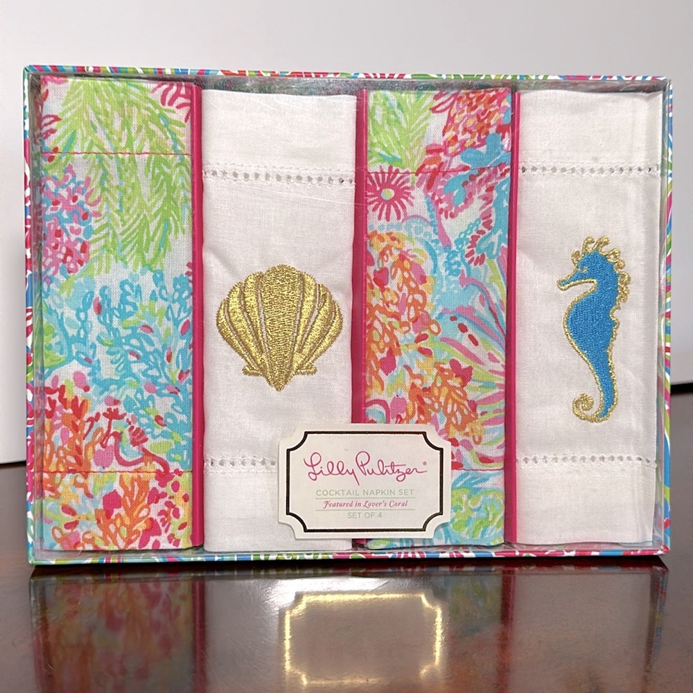 Lilly Pulitzer Colorful Cocktail Napkin Set